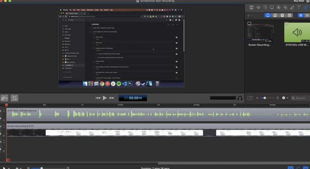 ScreenFlow is the best Screen recorder software for MAC
