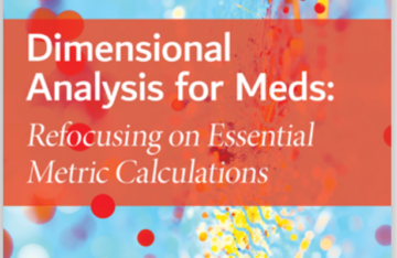 Dimensional Analysis for Meds: Refocusing on Essential Metric Calculations 5th eBook cover