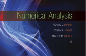 Numerical Analysis 10th Edition by Richard L. Burden eBook cover